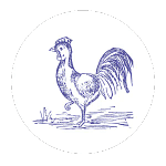 10-Rooster-White Circle-no words