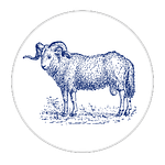 08-Goat-White Circle-no words-grey outline