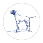 11-Dog-White Circle-no words-grey outline