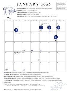 Anno-2026 Monthly Wall-1824-Calendar-07-Horse 2